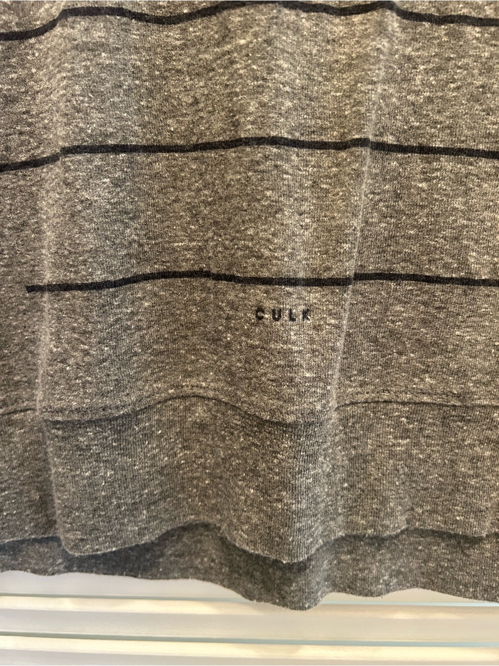 Culk Women's Heather Gray Graphic Boatneck Sweatshirt | Size Small - Made In Usa — image 4 of 8
